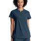 Women's 2 Pocket Banded Zip Collar Flux Scrub Top