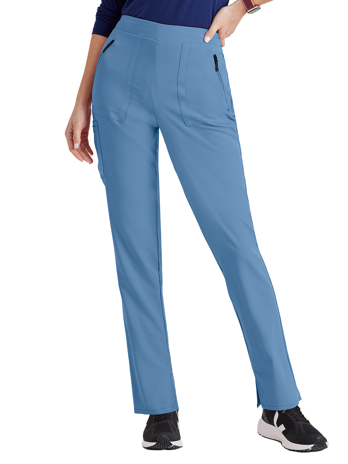 Women's Flat Front Waistband Scrub Pant