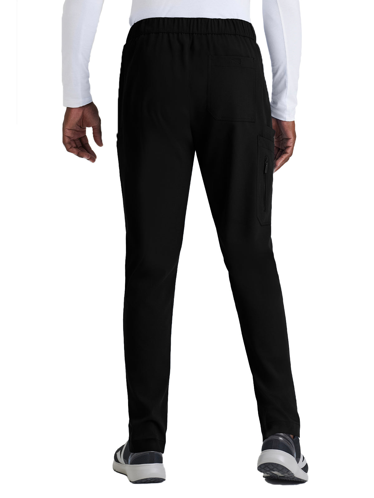 Men's 7 Pocket Button Slim Straight Scrub Pant