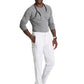 Men's 7 Pocket Button Slim Straight Pant