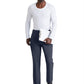 Men's 7 Pocket Button Slim Straight Pant