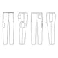 Men's 7 Pocket Button Slim Straight Pant