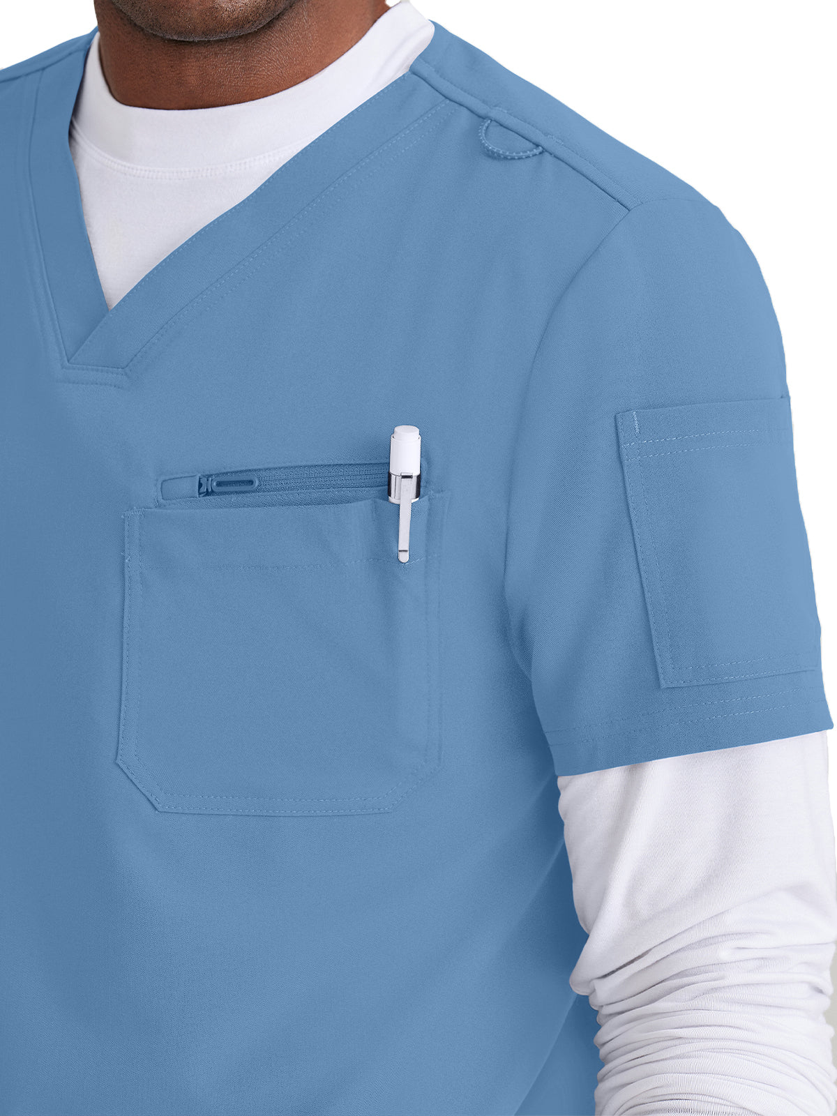 Men's Classic V-Neck Scrub Top