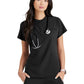 Women's Henley Style Scrub Top