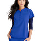 Women's Henley Style Scrub Top