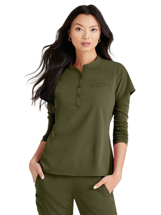 Women's Henley Style Top