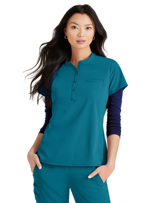 Women's Henley Style Top