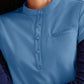 Women's Henley Style Scrub Top