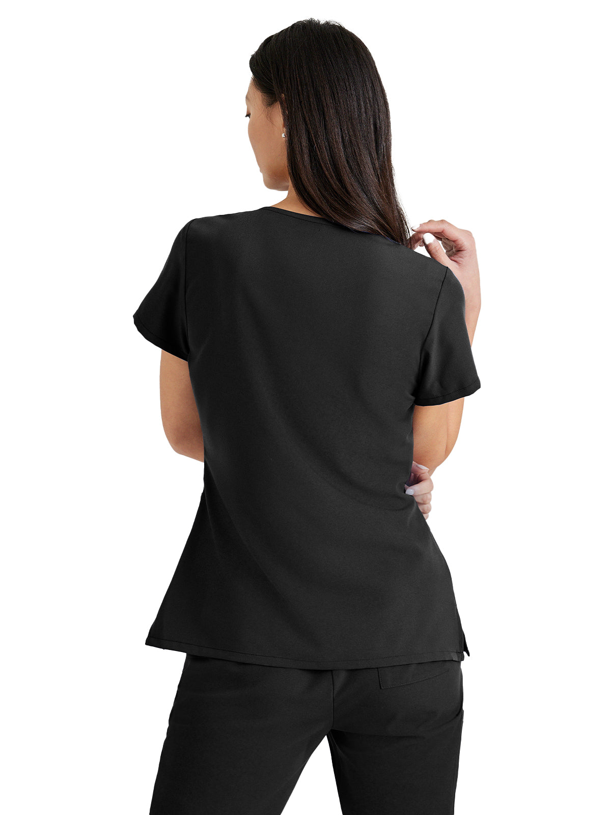 Women's Tool Strip Detail Scrub Top