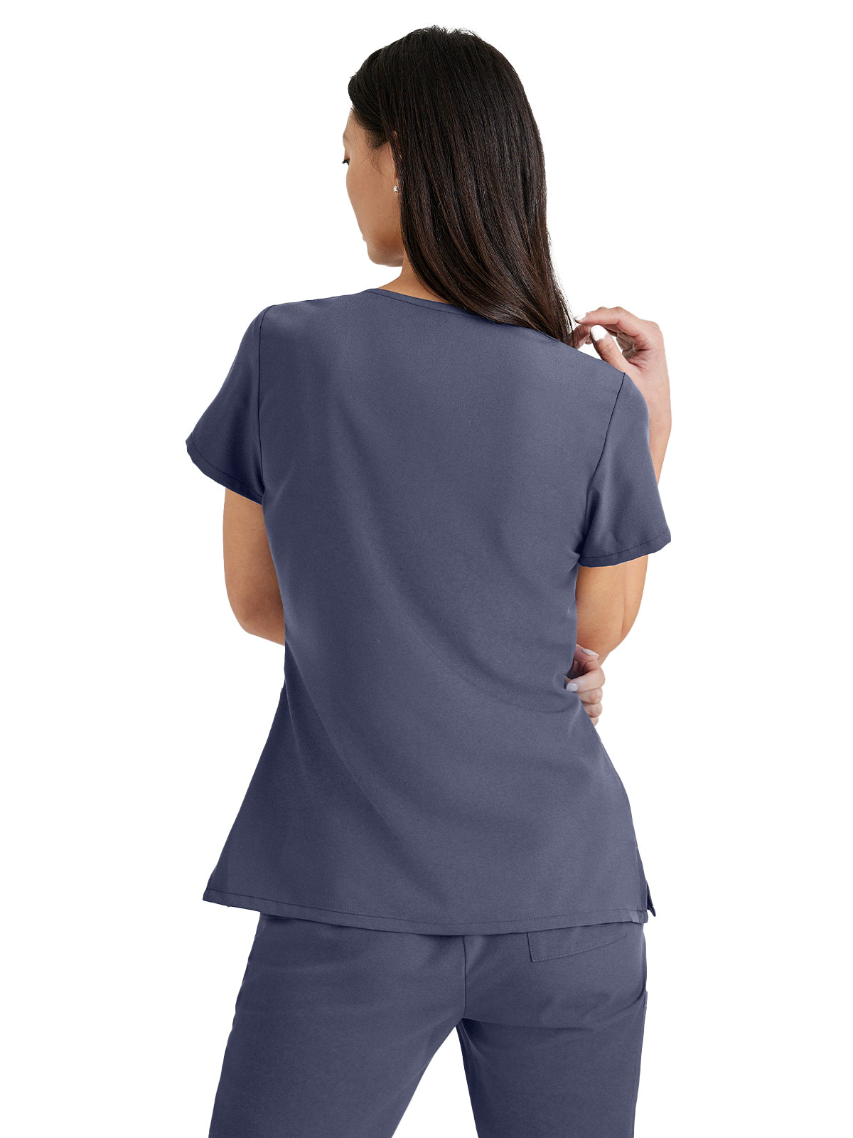 Women's Tool Strip Detail Scrub Top