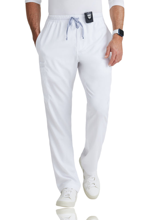 Men's Elastic Waistband With Contrast Drawcord Evan Scrub Pant