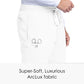 Men's Elastic Waistband With Contrast Drawcord Evan Pant - GRP558 - White