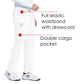 Men's Elastic Waistband With Contrast Drawcord Evan Pant - GRP558 - White