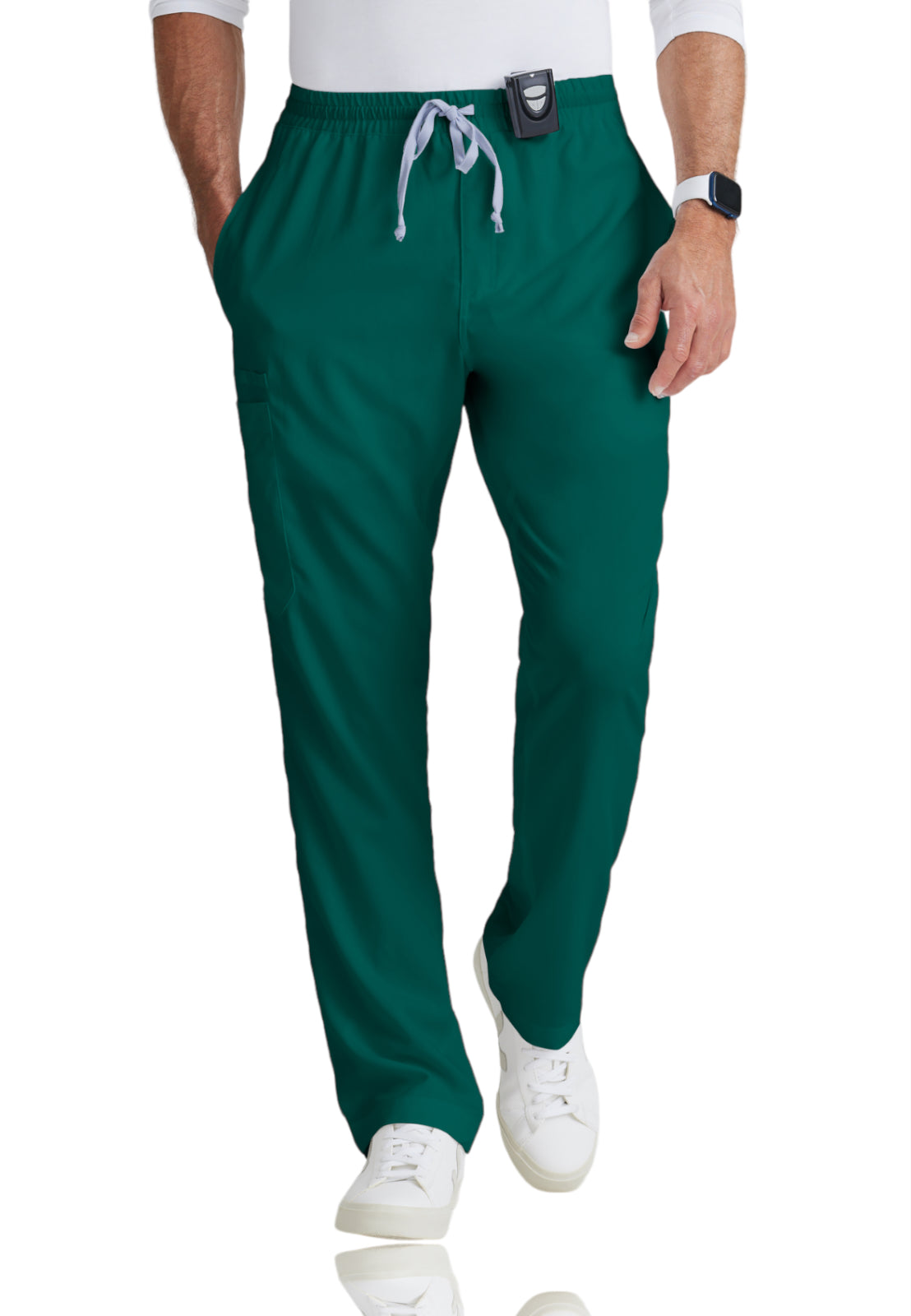 Men's Elastic Waistband With Contrast Drawcord Evan Scrub Pant