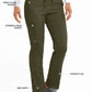 Women's Zip Cargo Pocket Kim Scrub Pant