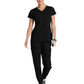 Women's Amelia 5-Pocket Two-Tone Mid-Rise Jogger Scrub Pant