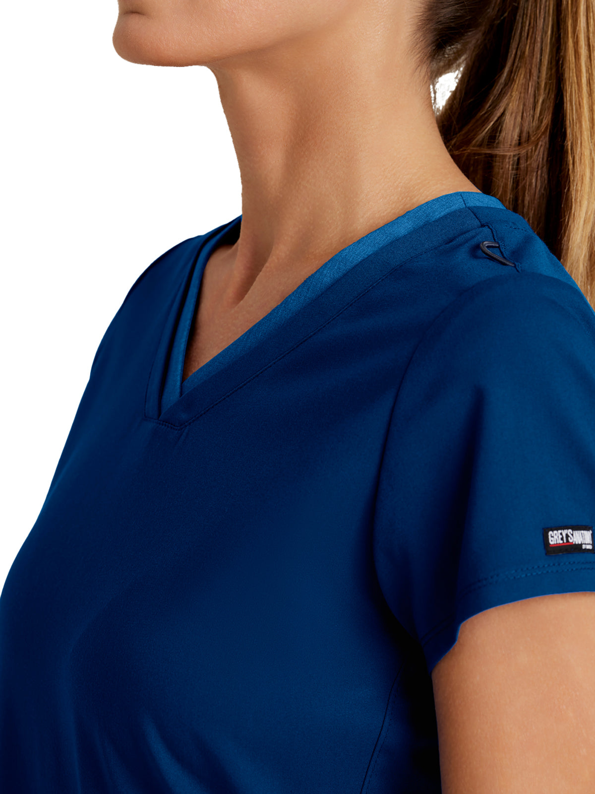 Women's Meredith 4-Pocket Two-Tone V-Neck Scrub Top