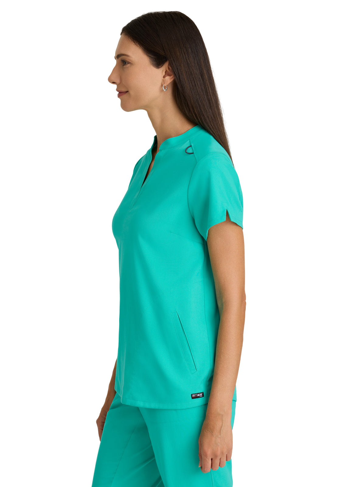 Women's 2 Pocket Banded Collar Avery Top