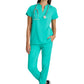 Women's 2 Pocket Banded Collar Avery Scrub Top