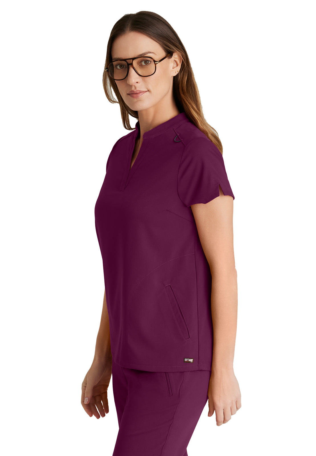 Women's 2 Pocket Banded Collar Avery Top