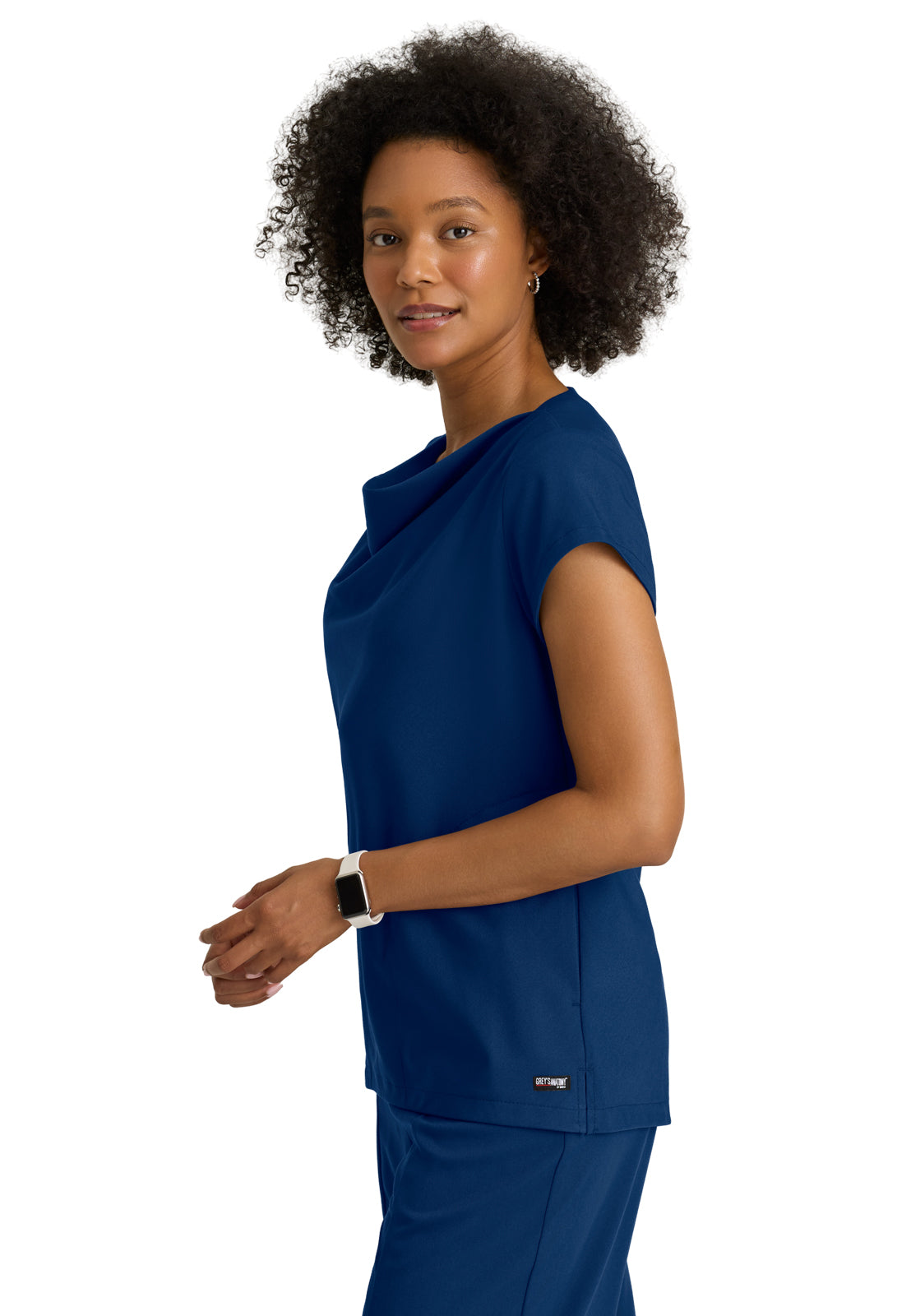 Two Pocket Cowl Neck Marisol Scrub Top