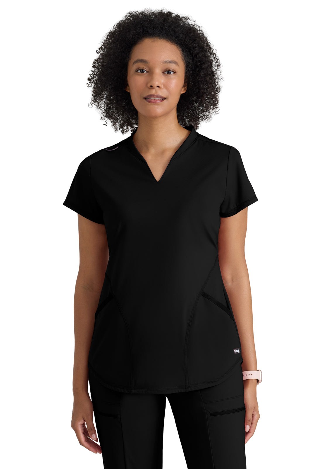 Two Pocket V-Neck Define Scrub Top