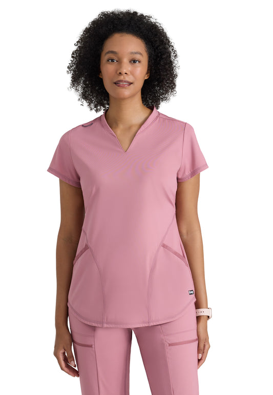 Two Pocket V-Neck Define Scrub Top