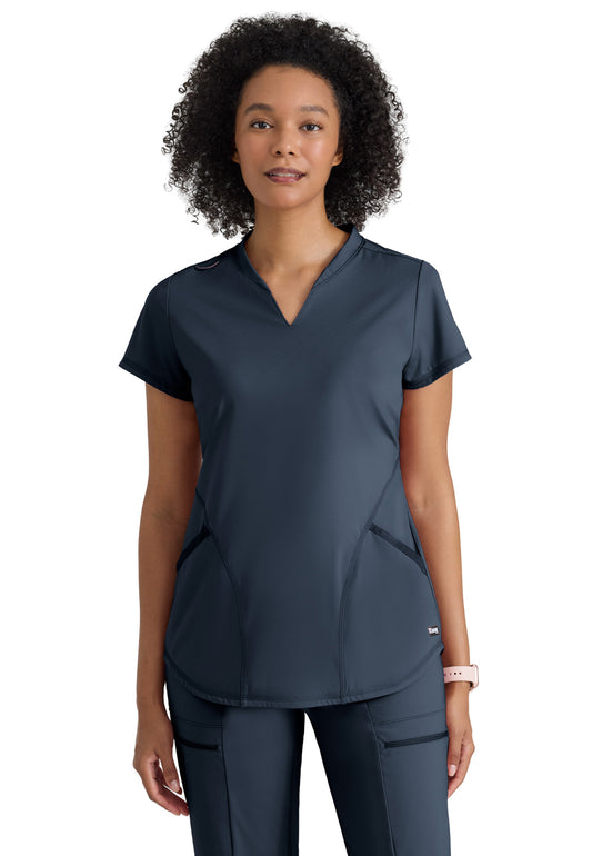 Two Pocket V-Neck Define Scrub Top