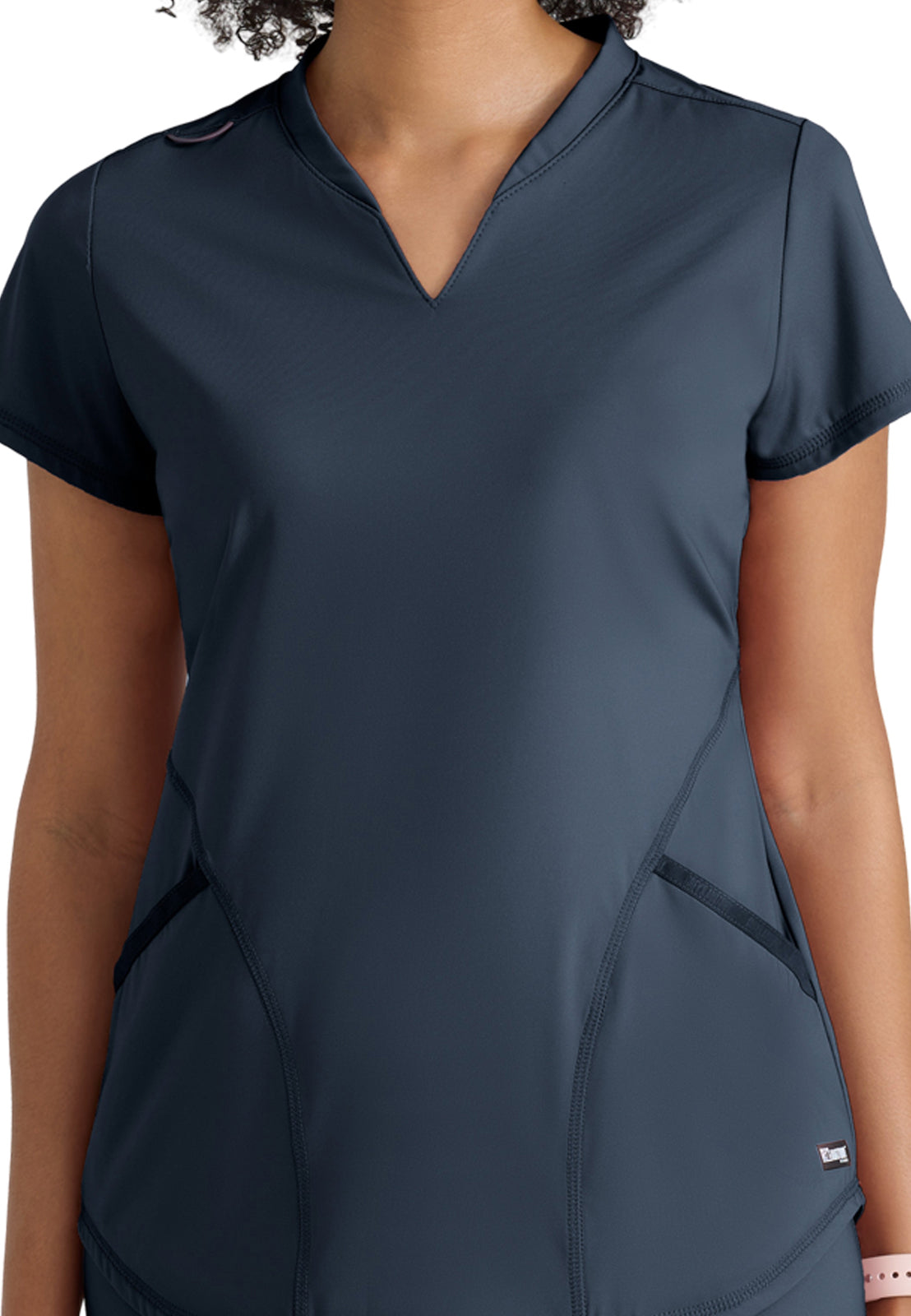 Two Pocket V-Neck Define Scrub Top