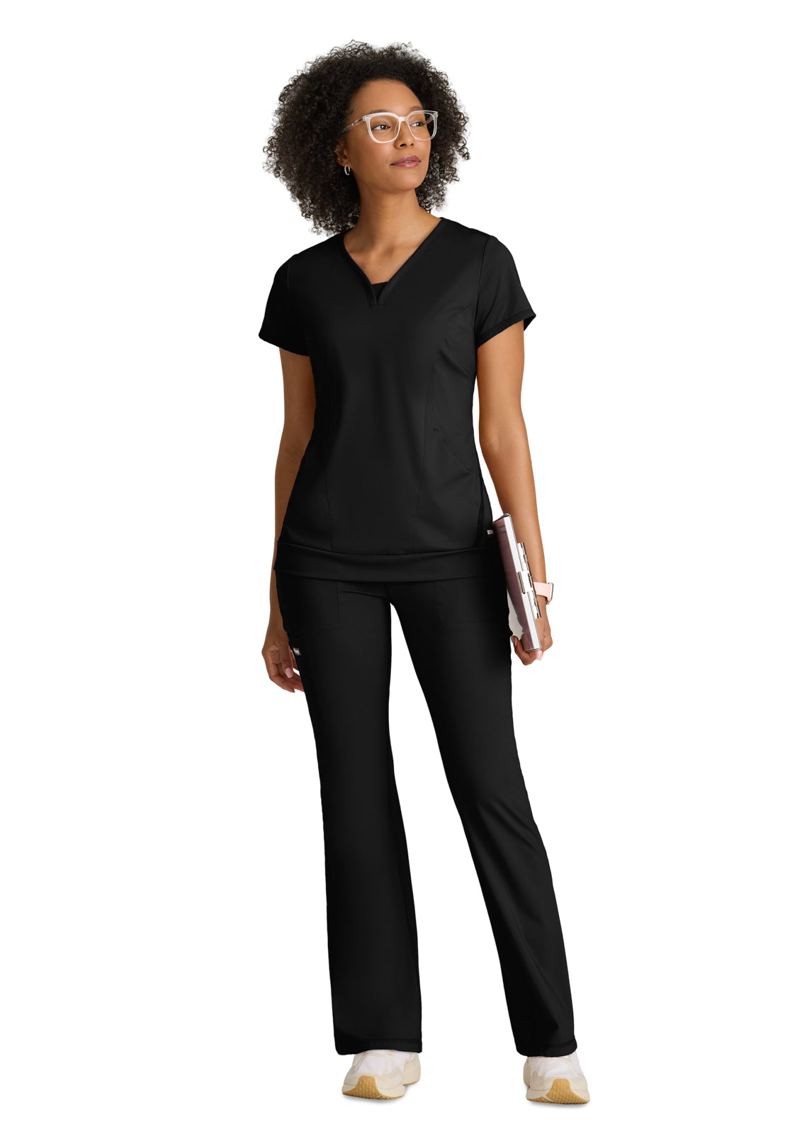 Two Pocket V-Neck Motivate Scrub Top