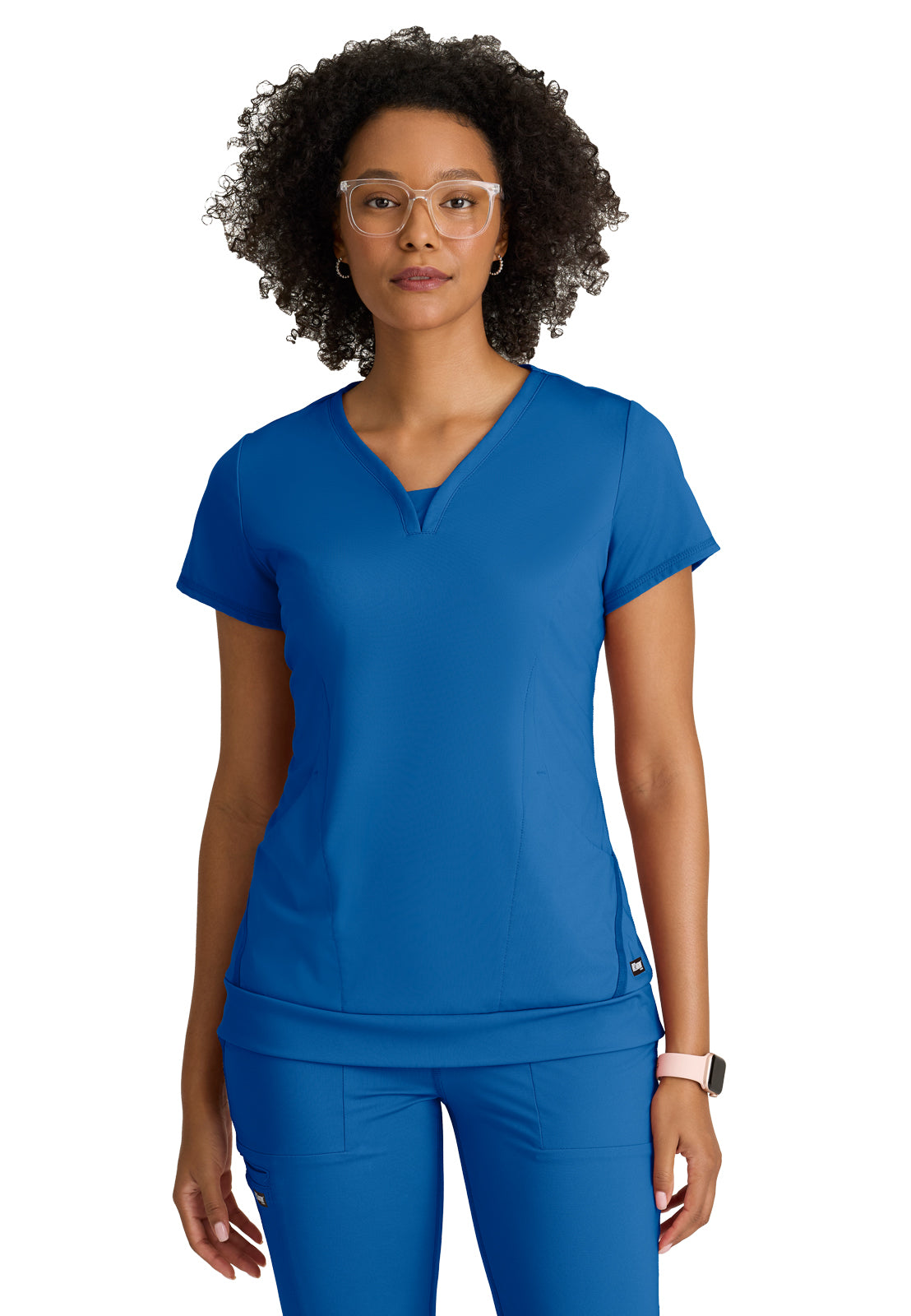 Two Pocket V-Neck Motivate Scrub Top