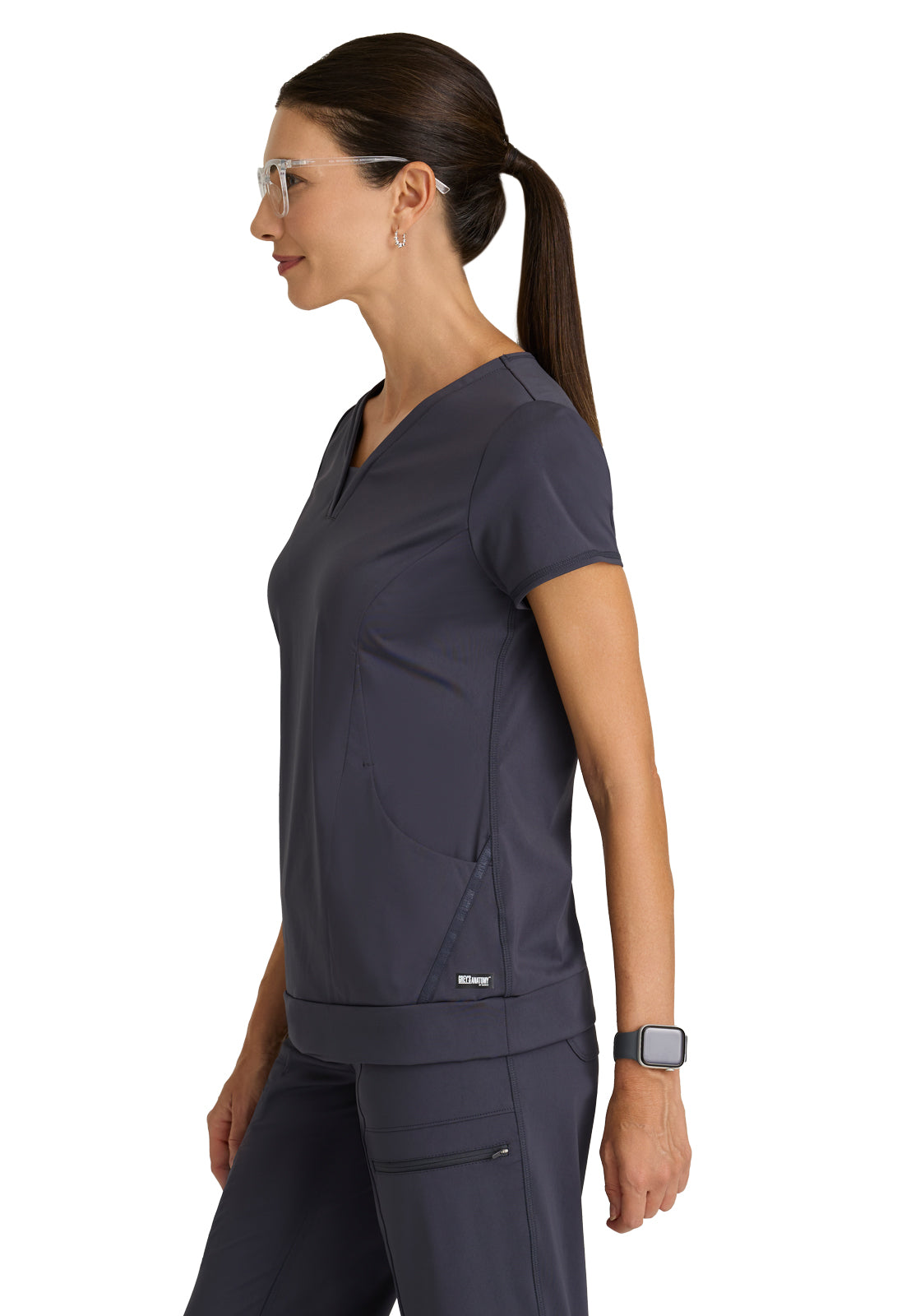 Two Pocket V-Neck Motivate Scrub Top