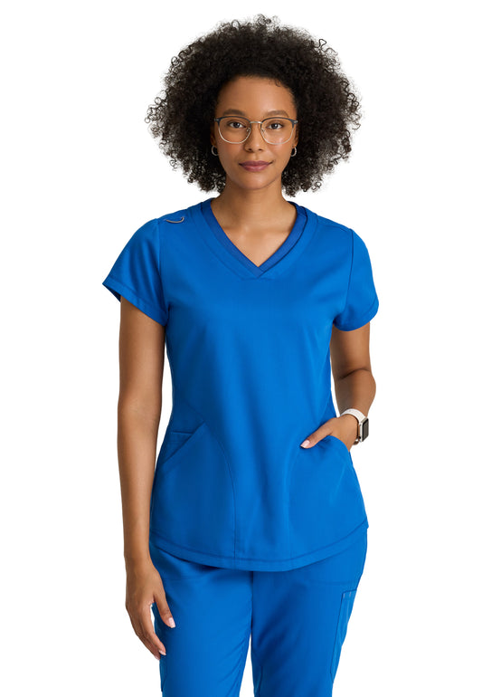 Three Pocket V-Neck Evelyn Scrub Top