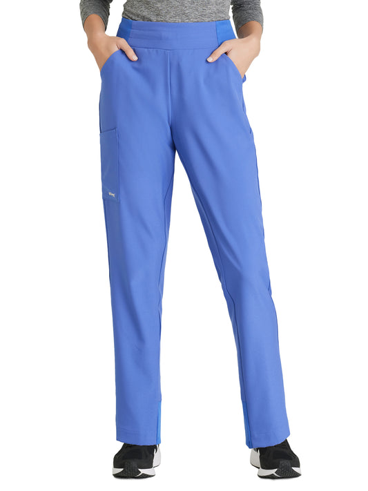 Women's 5 Pocket High Rise Tapered Leg Flight Scrub Pant