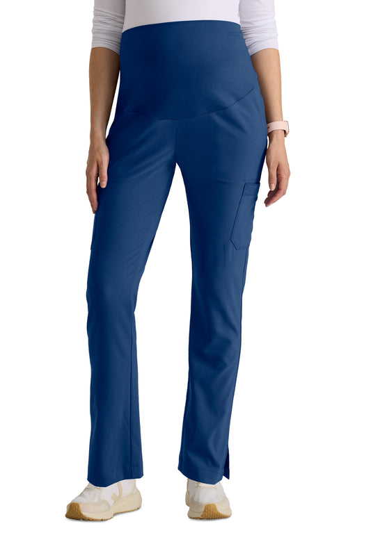 Six Pocket Jersey Knit Stretch Waistband Evolve Maternity Scrub Pant