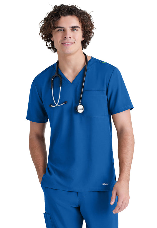 Men's Piped V-Neck Journey Scrub Top