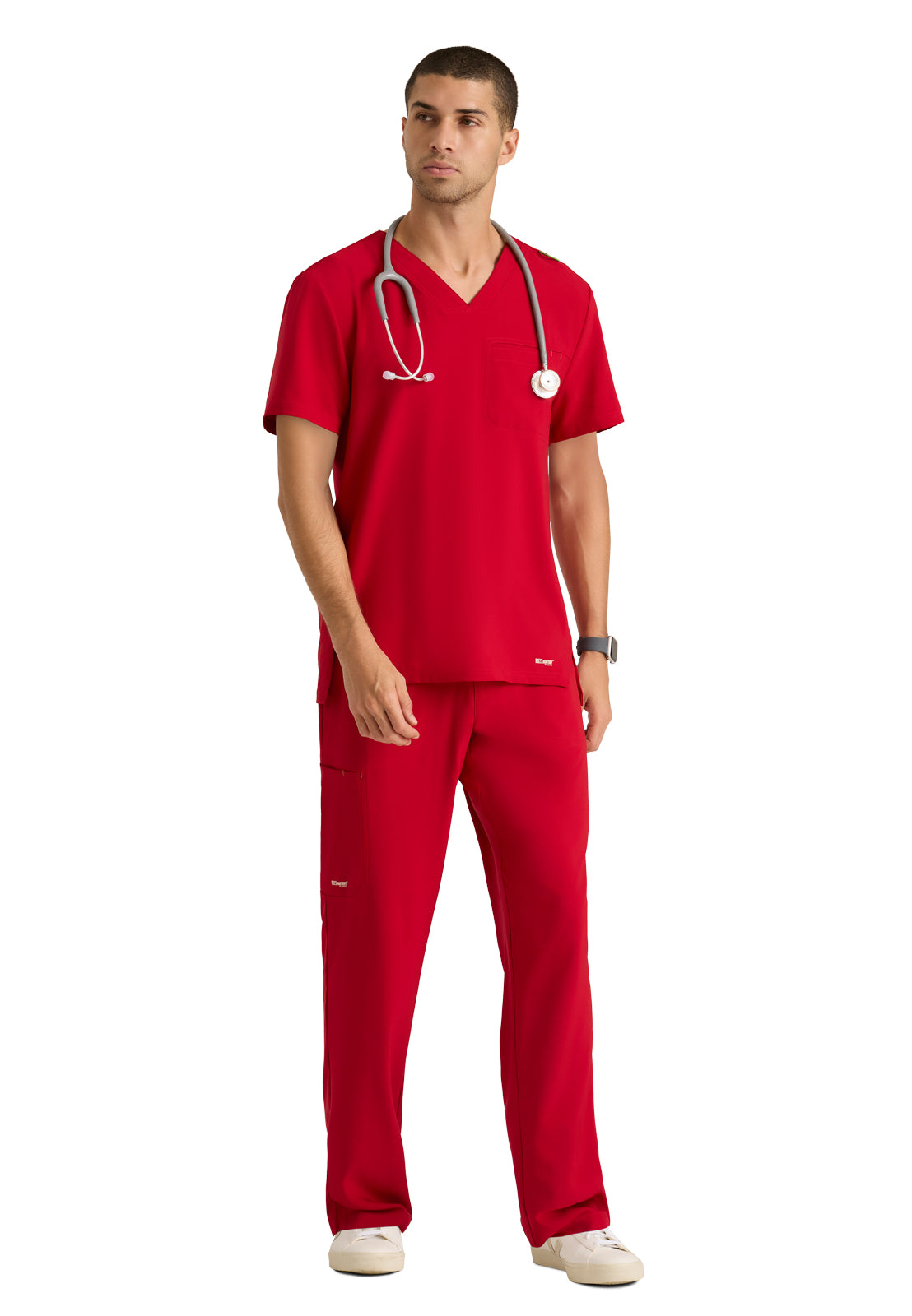 Men's Piped V-Neck Journey Scrub Top