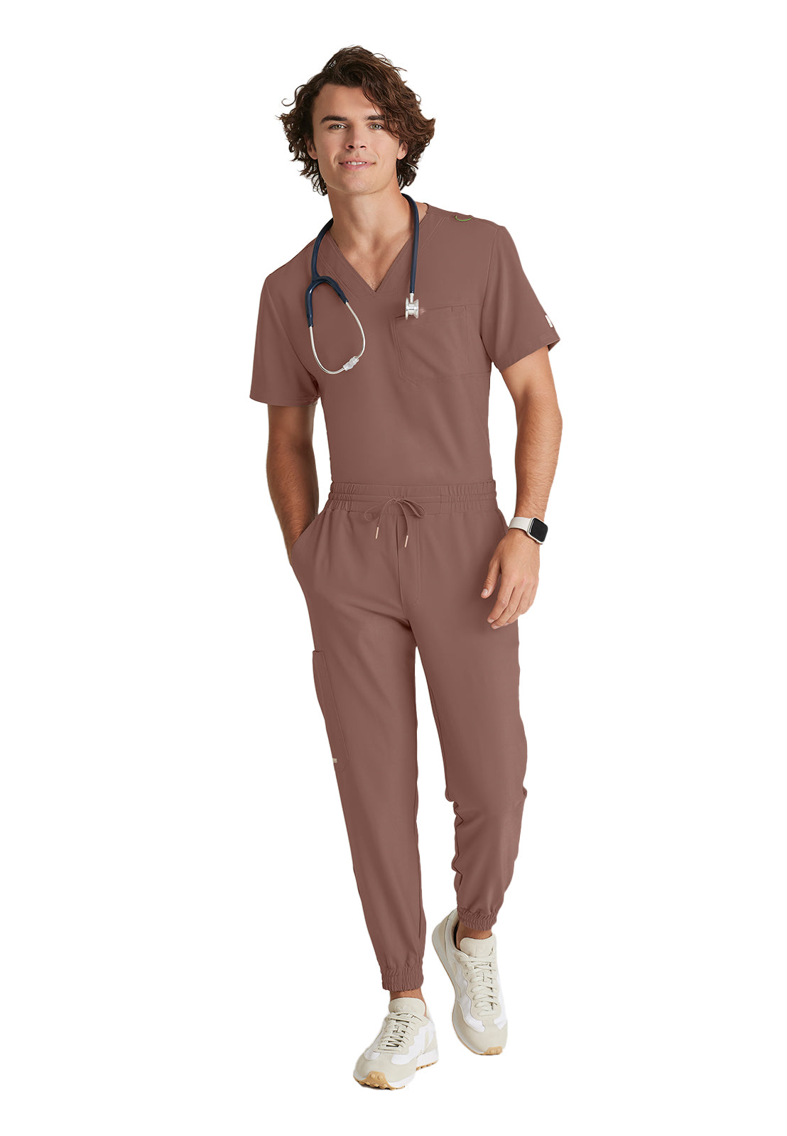 Men's Piped V-Neck Journey Scrub Top