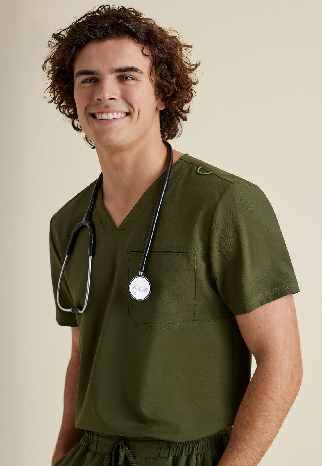 Men's Piped V-Neck Journey Scrub Top