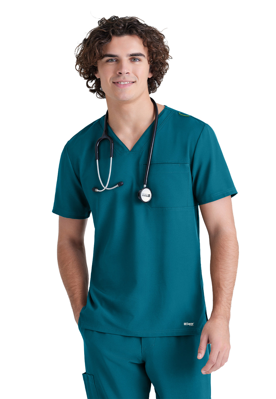 Men's Piped V-Neck Journey Scrub Top