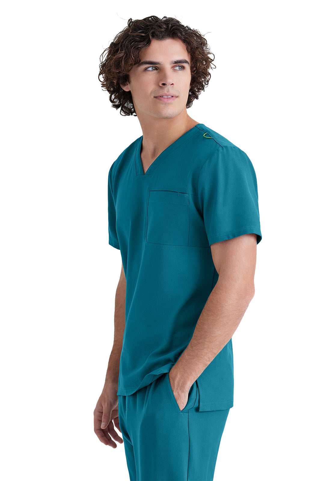 Men's Piped V-Neck Journey Scrub Top