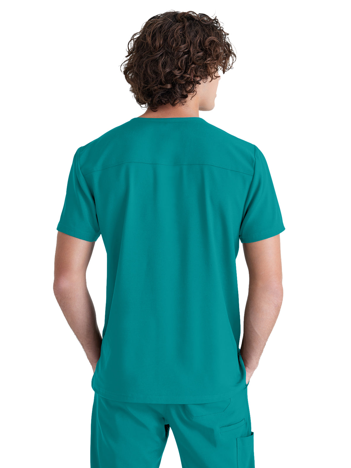 Men's Piped V-Neck Journey Scrub Top