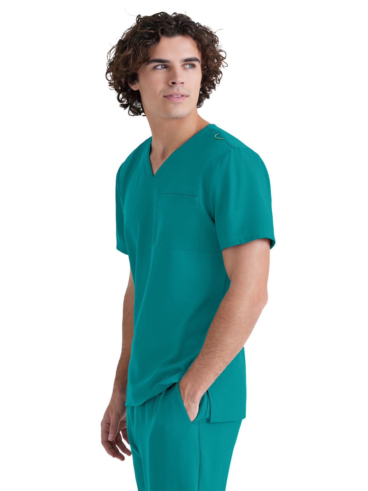 Men's Piped V-Neck Journey Scrub Top