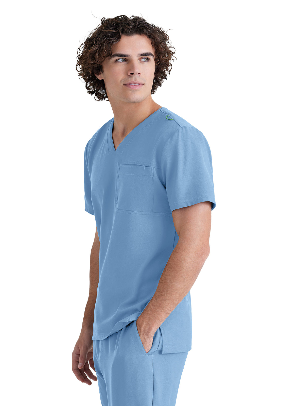 Men's Piped V-Neck Journey Scrub Top