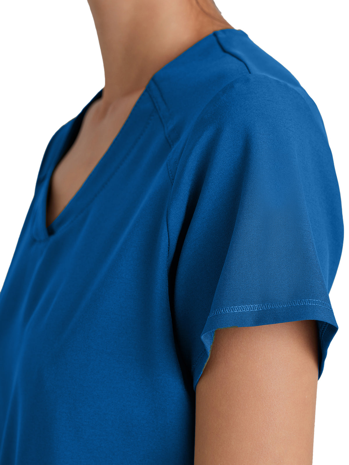 Women's Two-Pocket Piped V-Neck Rhythm Scrub Top