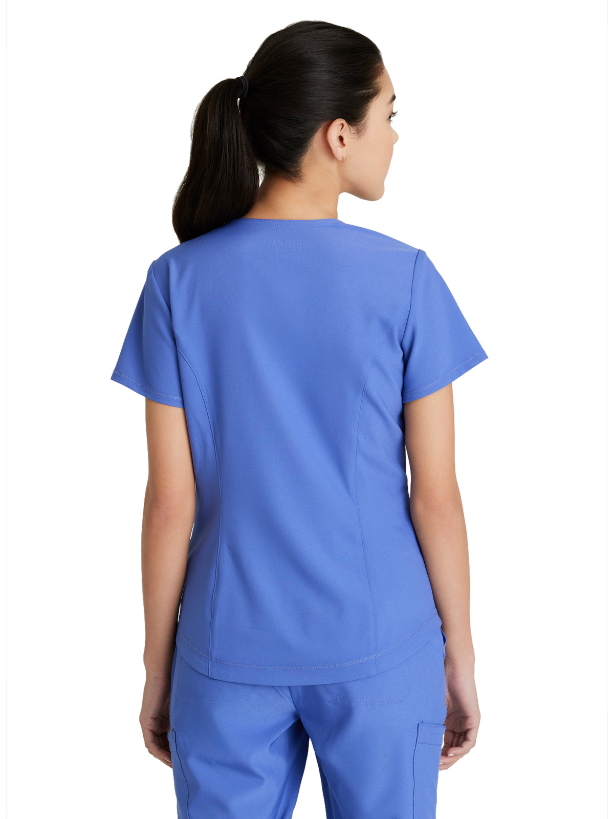 Women's Two-Pocket Piped V-Neck Rhythm Scrub Top