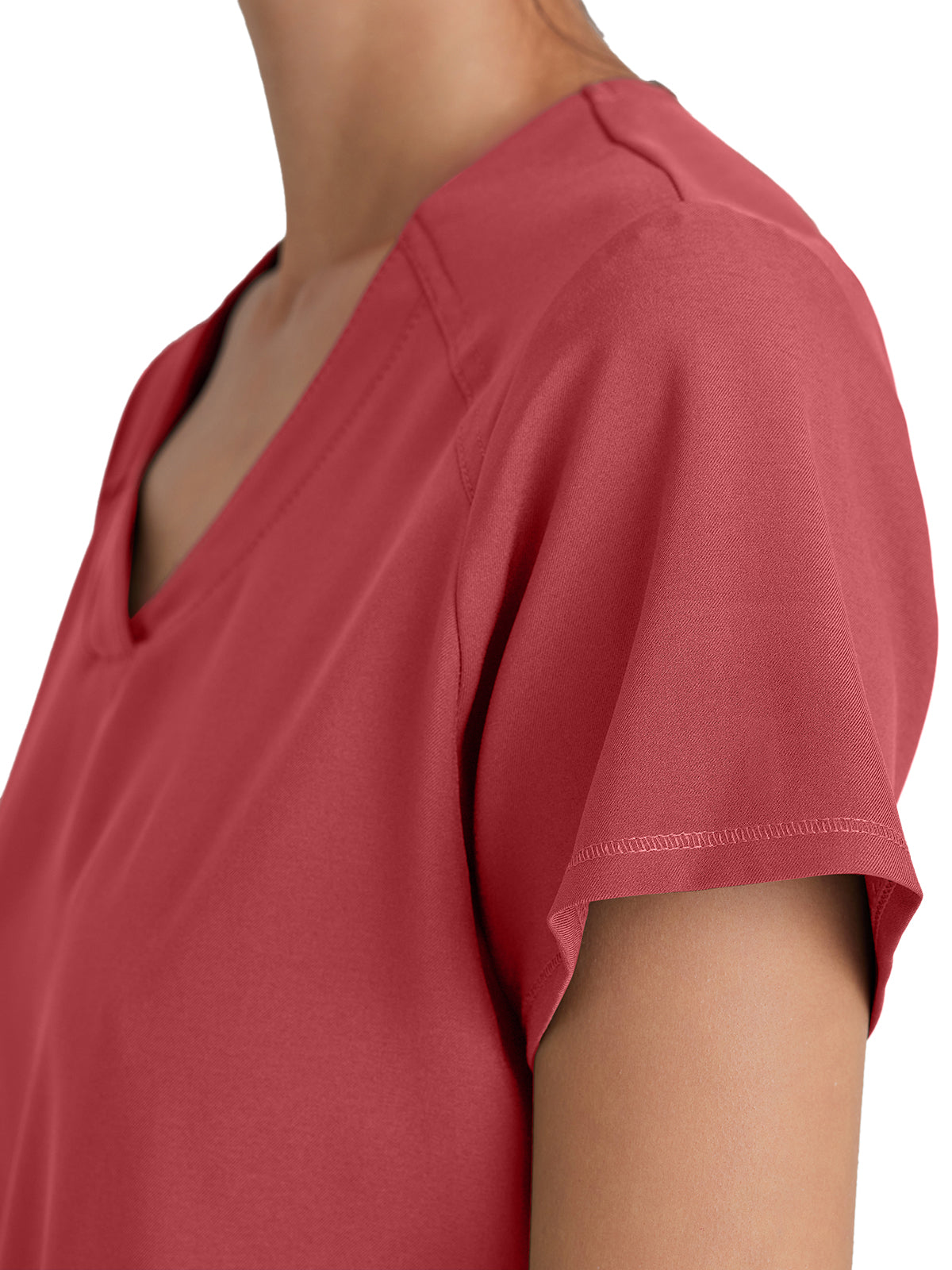 Women's Two-Pocket Piped V-Neck Rhythm Scrub Top