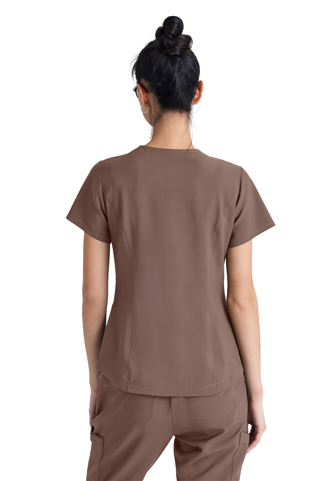 Women's Two-Pocket Piped V-Neck Rhythm Top