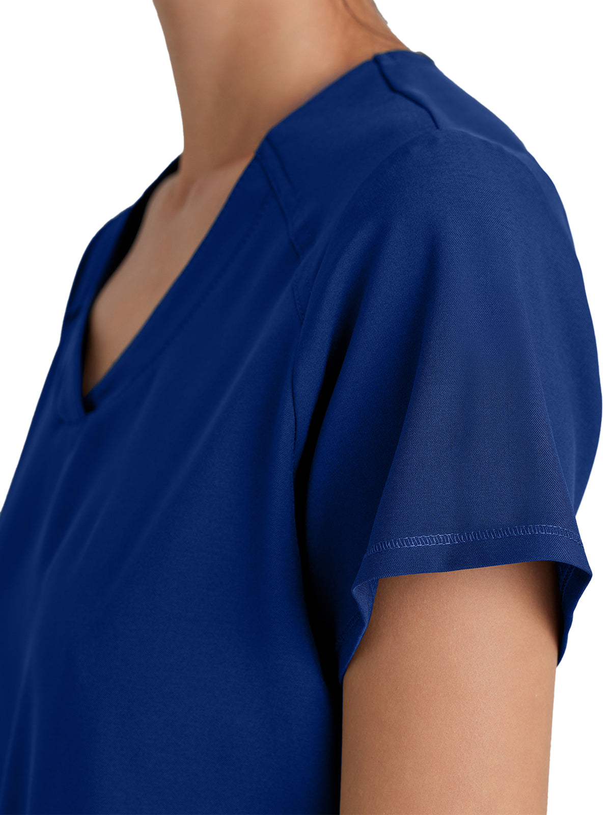 Women's Two-Pocket Piped V-Neck Rhythm Top