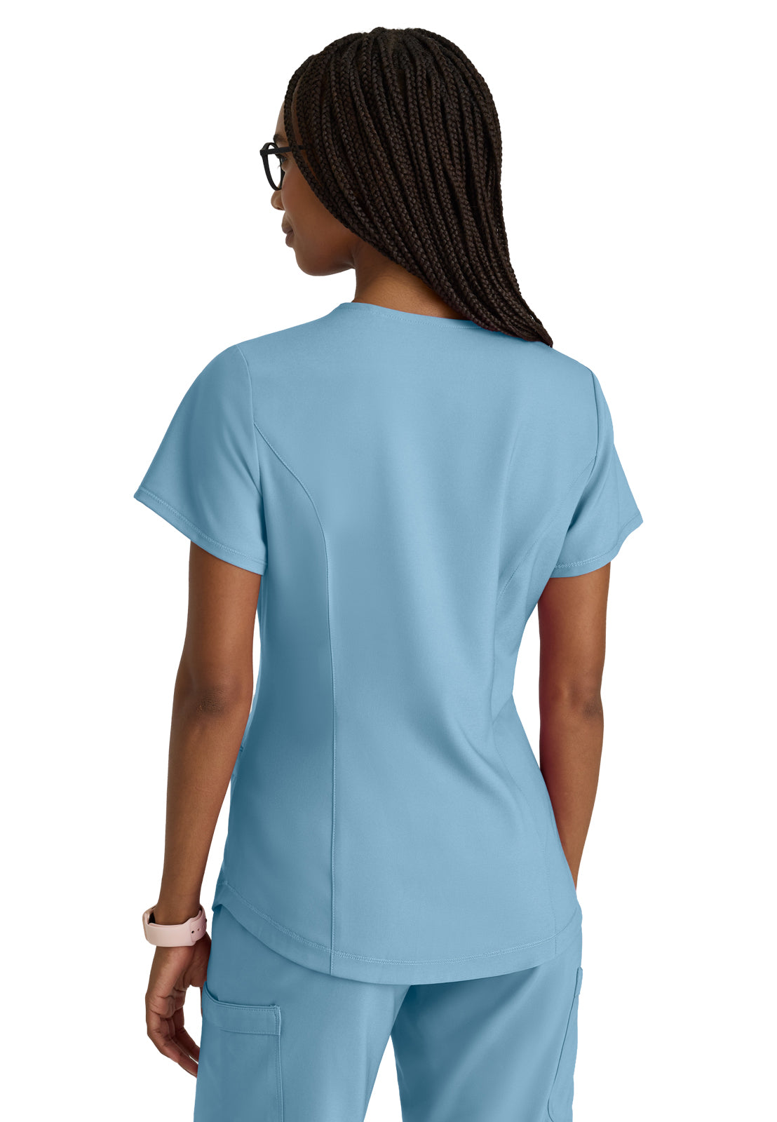 Women's Two-Pocket Piped V-Neck Rhythm Top